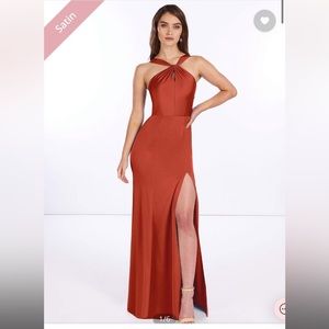 Formal satin dress